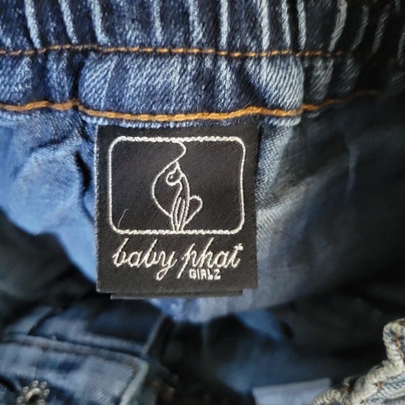 Baby Phat Girlz Little Girl Denim Jean Skirt Skort Size 4T - Picture 6 of 7